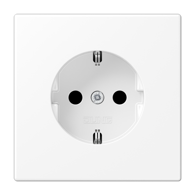 Enchufe SCHUKO® protegido LS Blanco Mate Enchufe SCHUKO® protegido LS Blanco Mate